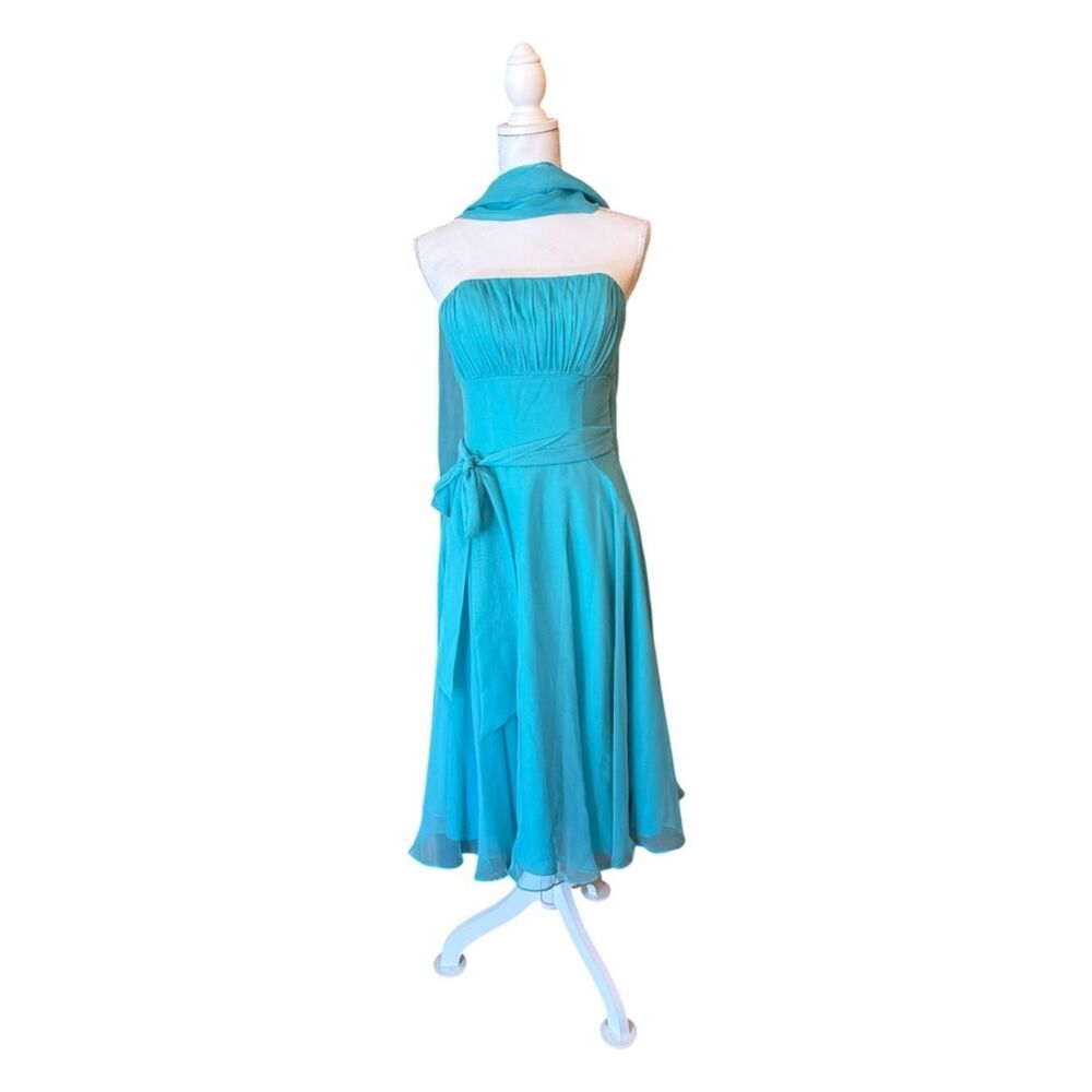MORI LEE By Madeline Gardner Vintage Deadstock Chiffon Bridesmaids Dress *NEW*